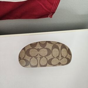 Coach Large Signature C Pattern Glasses Case Hard